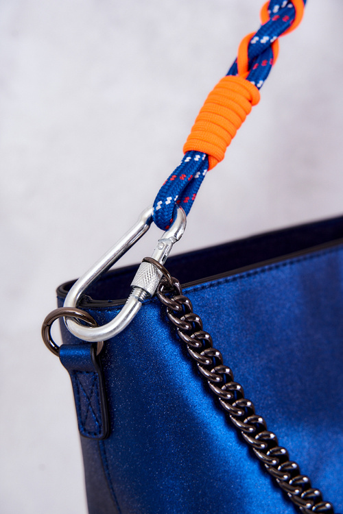 Classic Leather Handbag Nobo M1280-C012 Navy blue