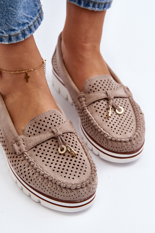 Women's Blue Cutout Moccasins Twista