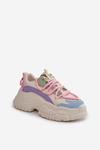 Damskie Sneakersy Masywna Platforma Sznurowane Multikolor Nevela