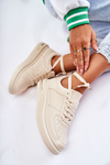 Classic Leather Sport Shoes Beige Jennys