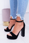 Black SkyDream Platform Stiletto Sandals