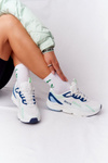 Buty Sportowe Memory Foam Big Star Biało-Zielone HH274810 