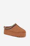 Children Youth Snow Boots With Embroidery On Platform Camel Jolisse