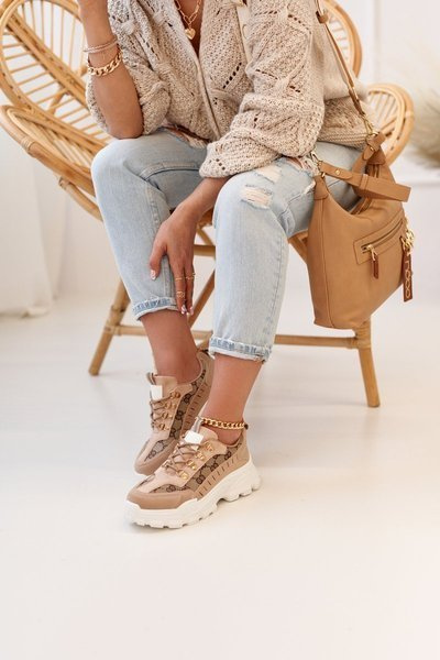 Women's Sneakers On A Chunky Sole Khaki Daydreamer