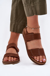 Damskie Sandały Skóra Camel Inblu AA0001KU 