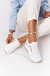 Leather Wedge Sneakers S.Barski White