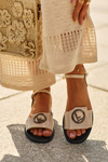 Women's Sandals With Decoration S.Barski KV27-045 Gold