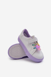 Children's Sneakers Trainers with Velcro White-Purple Pennyn