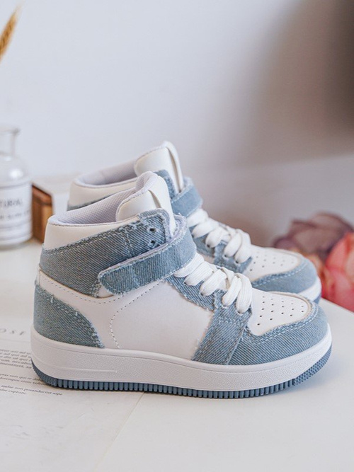Children's Sport Shoes Jeans White-Blue Milara