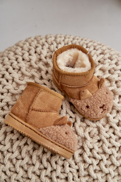 Śniegowce Botki Dziecięce Ocieplane Lamy Camel Esandira