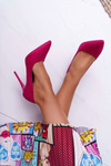 Women's Suede Stilettos Fuchsia Yanna
