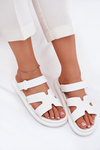 Rubber Women's Slippers With Strap White Tavirae