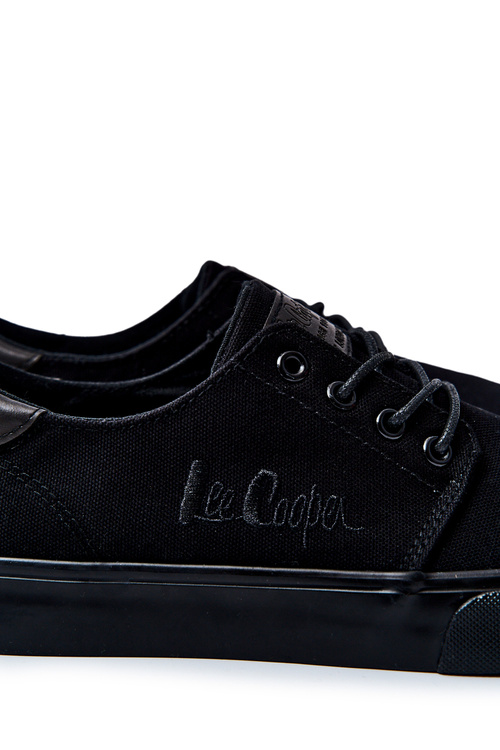 Tenisówki Męskie Wiązane Czarne Lee Cooper LCW-22-31-0857M
