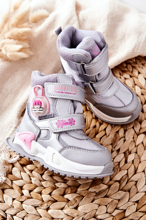 Children's Insulated Snow Boots Silver Nemi