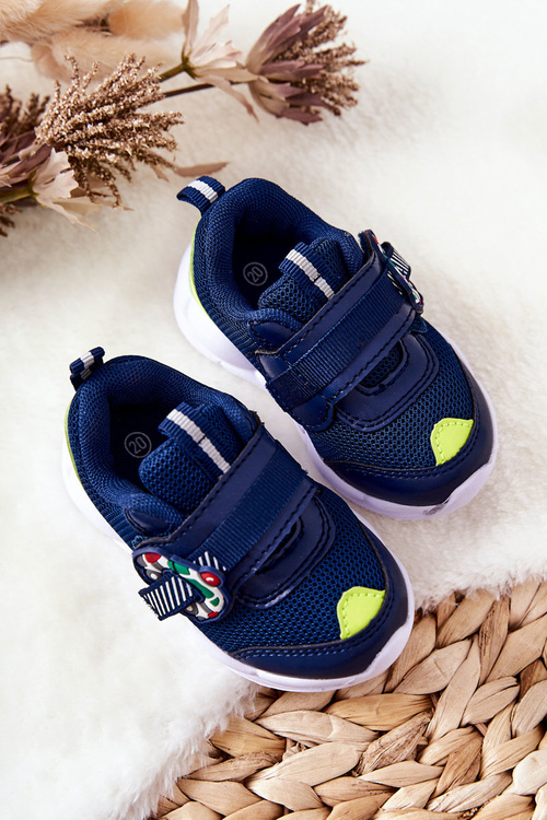 Dziecięce Sportowe Buty Na Rzep Befado 516P094 Granatowe
