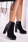 Women's Boots On High Heel Black Cissy
