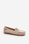 Women's Beige Faux Suede Moccasins Amrutia