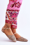 Elegant Women's Sandals Flat Rose Gold Sheia