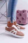 Sporty Women's Shoes Camel Sheia