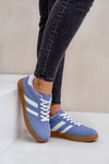 Damskie Niskie Sneakersy Niebieskie Ennorwen