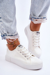 Comfortable Sneakers On The Platform Lee Cooper LCW-23-31-1806L White