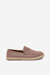 Men's Moccasins With Braiding Dark Beige Fiamar