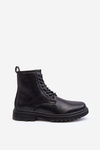 Fleece-Lined Zip-Up Boots Black Big Star MM174080