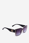 Women's Classic Sunglasses with Decorative Details UV400 Black