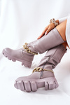 High boots Grey Cecina