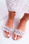 Women's Sandals Lu Boo Crystals Gold Madina