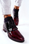 Leather Boots Maciejka 04744-29 Marbled Maroon