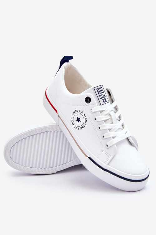 Men's Leather Sneakers Big Star LL174209 White