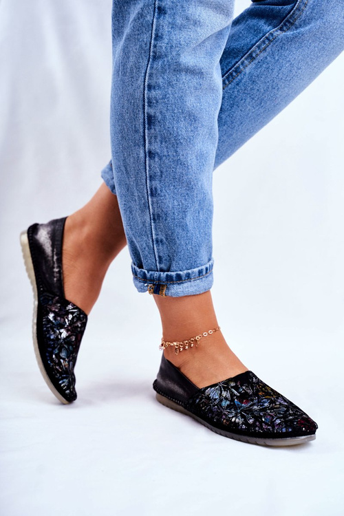 Women's Ballerinas Maciejka Leather Black 01930-70/00-0