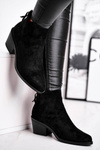 Women’s Boots Flat Heel Autumn Black Milky
