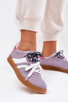 Low Women's Sneakers With Double Lacing Purple Ventus