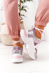 Women's Sports Shoes Sneakers White-Pink Infinity
