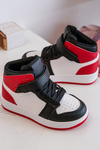 High Children's Sports Shoes White and Red Teredite 