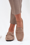 Loafers Moccasins Women's Flat Beige Soreline