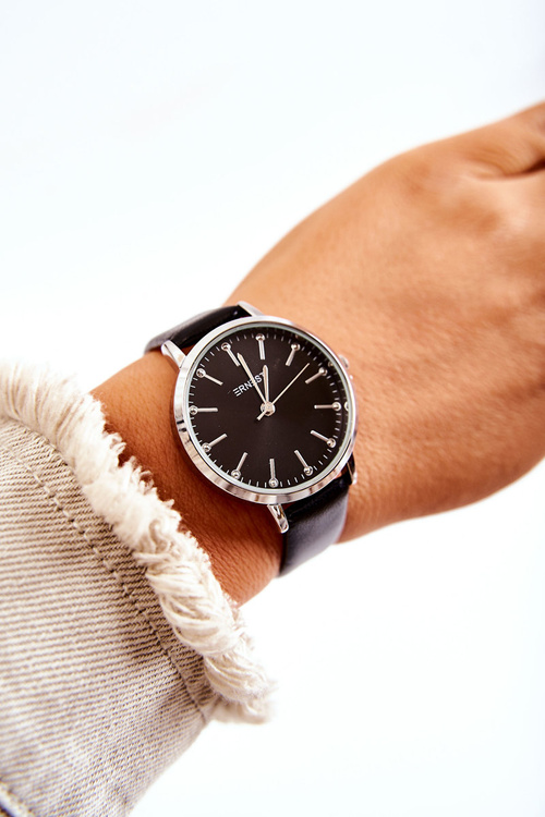 Women's Analog Watch Nickel-Free Ernest Black