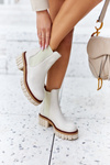 Ankle Boots Worker Maciejka Beige 05312-04