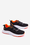 Classic Women's Sport Lace-Up Shoes Black and Orange Darla