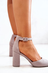 Women's Stiletto pumps Suede Grey Harye