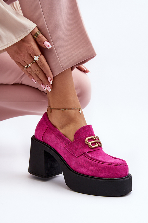 Zazoo 20170 Women's Suede Pumps in Pink