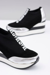 Lu Boo Black Platform Anchor Sneakers Love Mitta