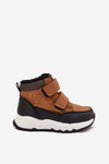 Insulated Children's Winter Shoes With Velcro Camel Nolivine