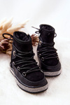 Children's Snowboots with Zircons Black Wellma