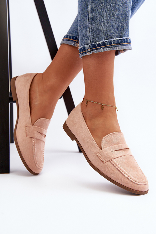 Mokasyny Klasyczne Damskie Różowe Olevin 5042