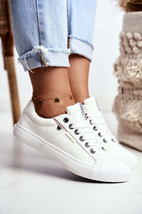 Women's Leather Sneakers Big Star GG274060 White