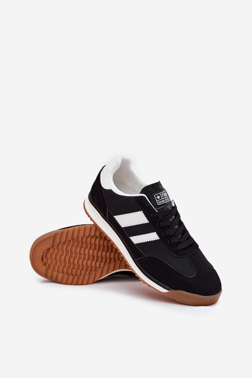 Męskie Sneakersy Buty Sportowe Czarne Sivara