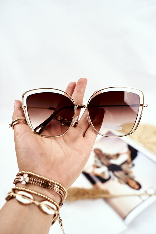 Women's Sunglasses Prius PRE-31 Gold Brown Gradient